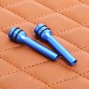 Universal Car Door Lock Knob Aluminum Alloy Door Lock Knob 2 inch (Blue) Newly