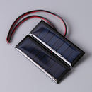 4V 0.2W 2-Wire Epoxy Solar Panel 8 Solar Cells for Solar Projects (2pcs) Newly