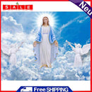 5D Diamond Painting Kit Jesus Shines Full Round Drill DIY Crafts Mosaic Picture