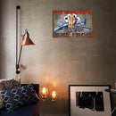 Retro Metal Sign Character Pattern Kitchen Bedroom Art Plates Painting Gift