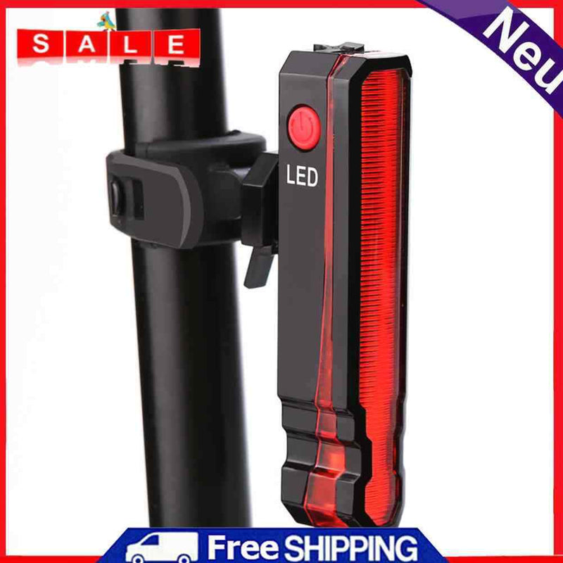 LED USB Bicycle Rear Light Tail Lights Waterproof Outdoor Night Walk Rear Light