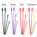 Sampling Makeup Small Rubber Spatula Mini Silicone Spatula Set Thin Jar Scraper