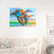 Oil Paint By Numbers Blue Wings Geese Frameless Picture Craft Living Room Decor