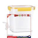 0.92-Gallon Beverage Dispenser with Spigot Leak-Proof for Fridge (Yellow) Newly