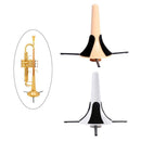 Foldable Trumpet Tripod Holder Stand Brass Leg Instrument Accessory (White)