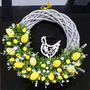 Easter Rabbit Wreath Door Acrylic Bunny Garland Home Decoration (C)