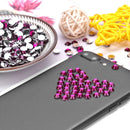 30g 6mm Crystal Rhinestone Acrylic Flat Back DIY Nail Sequins (Old Rose)
