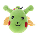 Pets Toys Cute Longworm Shape Plush Sound Squeaker Chew Bite Toys(Green)