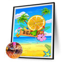 5D Diamond Painting Kit DIY Beach Summer Full Square Drill Mosaic Picture Decor