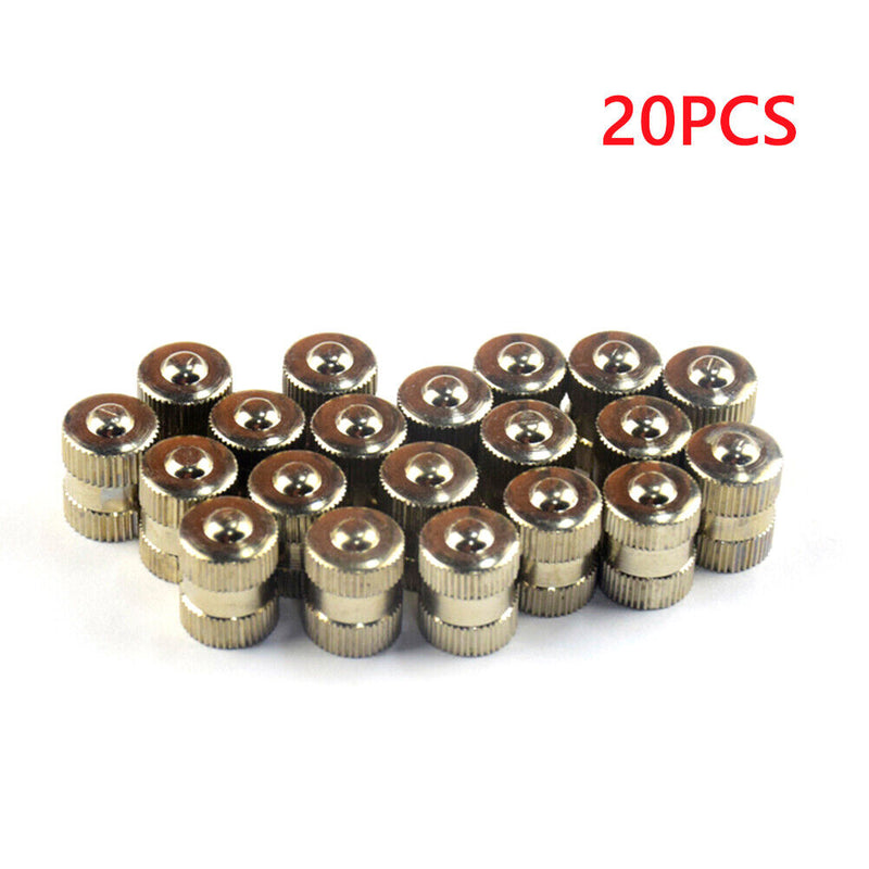 20pcs Copper Car Tire Valve Stem Caps Tyre Valve Dustproof Caps for Automob