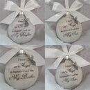 Christmas Tree Memorial Ornament Feather Ball Hanging Ornaments Family Pendant