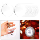 20 DIY Acryl Klar Kreis Discs Keychain Rohlinge Runde DIY Schmuck Anhänger