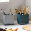 Fork Storage Organizer Drain Rack Double Layer Chopstick Storage Holder