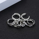 Beach Open Summer Finger Rings Adjustable Toe Rings Set Knuckle Foot Ring