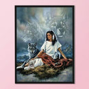 Full Embroidery Cross Stitch Set Needlework Kit 11CT Indoor House Artwork Decor