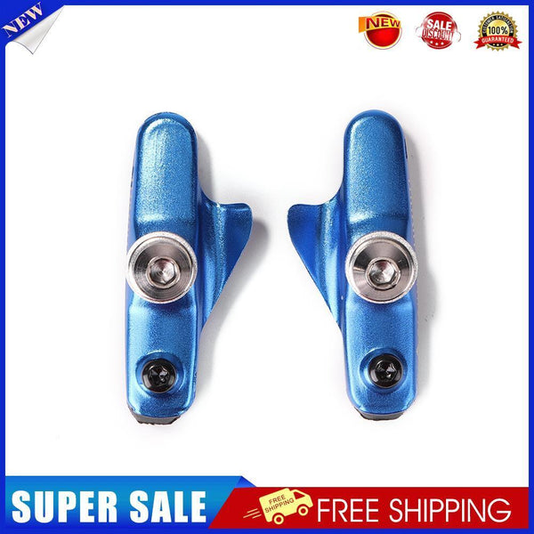 2X Road Bicycle Cycling Folding Bike V Brake Pads Holder Blocks (Blue)