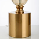 Lighting Glass Lampshade Room Bedroom Bedside Table Lamp Art Modern Amber Color