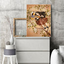 Curly Hair Girl 5D DIY Diamond Painting Kits Full Round Drill Wall Decor Crafts