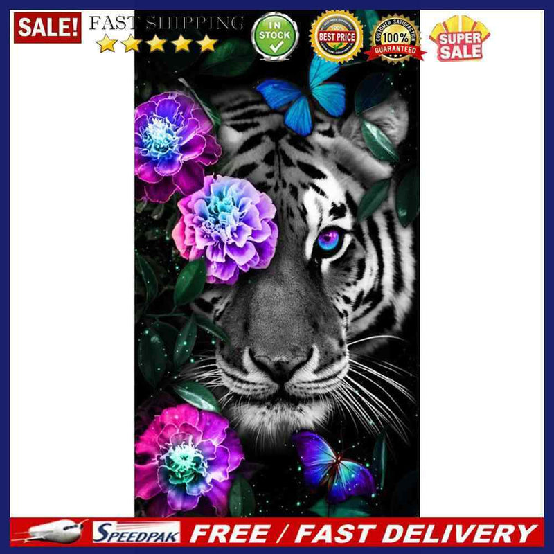 5D Diamond Painting Animal Full Round Drill DIY Wall Art Picture Decoration Gift