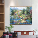 Full Cross Stitch 11CT Stamped Cotton DIY Handmade Needlework Home Decoration