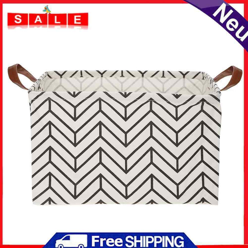 Taoytou Linen Laundry Basket, Collapsible, Square, Kids, Play