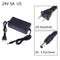 24V 5A AC to DC Power Adapter Converter 5.5*2.5mm for LED Light Belt