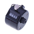 Clicker Counter 4 Digit Number Counters Plastic Shell Hand Held(Black) Newly