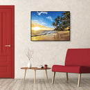 Painting By Numbers Kit DIY Beach Sunrise Hand Painted Canvas Oil Art Pictu