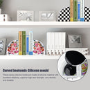 Silicone Mold Washable Reusable Curved Bookends DIY Handicraft & Ornament Newly