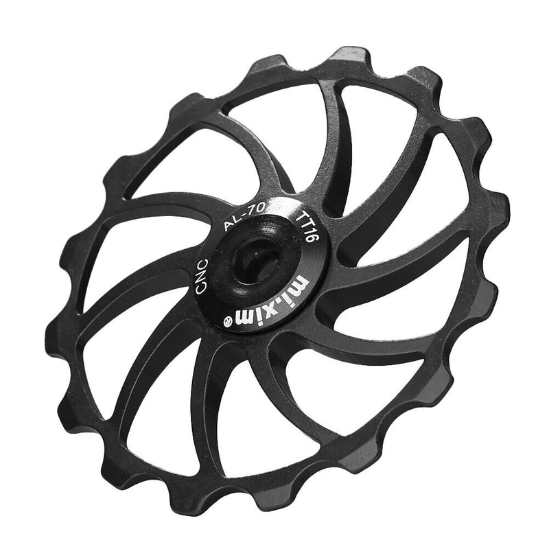 Mi Xim Mountain Bike Rear Derailleur Bearing Pulley Guide Wheel (Black 16T)