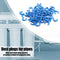 50pcs OD Tube PE Pipe Fitting Blue Clip C-ring RO Water Filter System (1/4)