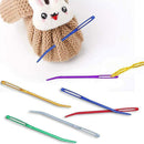 9x Large Eyes Bent Needles Threader Set For Sewing Craft DIY Threading L0X3