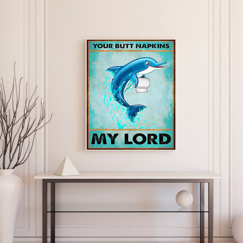 Napkin Animal Poster Oil Paint By Numbers Kit DIY Acrylic Painting on Canvas