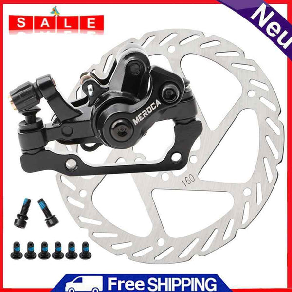 MEROCA MTB Bike Disc Brake Calipers Rotor Set Scooter Front Rear Bicycle Parts