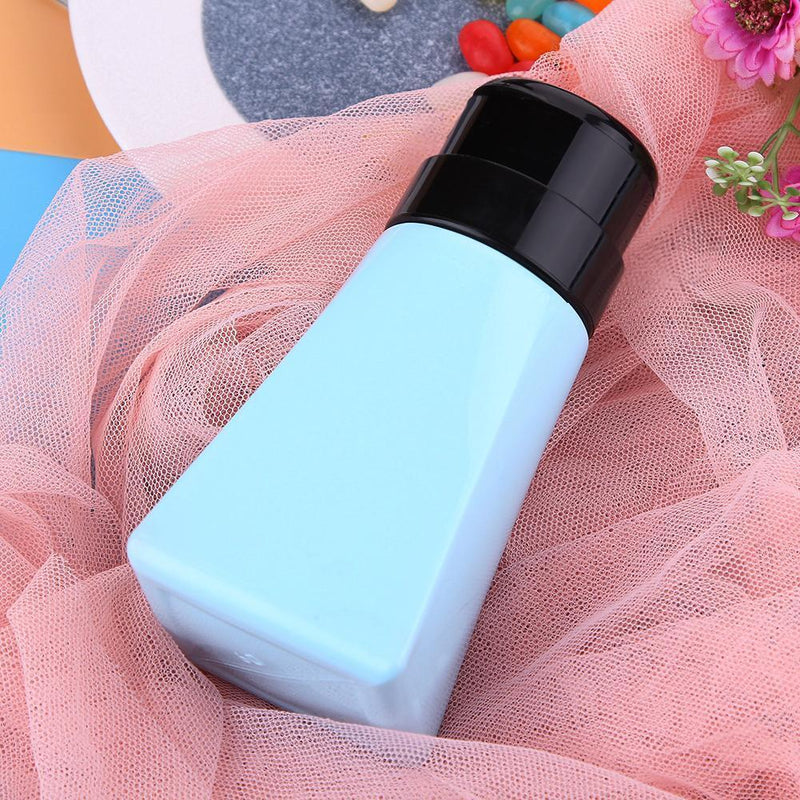 Cone-Shape 220ml Refillable Bottles Nail Pump Liquid Container(Light Blue)