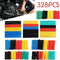 328x Car Assorted Electrical Cableeat Shrink Tube Tubing Sets Sleeves Wrap G2V2