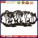 Metal Iron Forst Deer Silhouette Ornament Pendant Bedroom Window Garden Dec