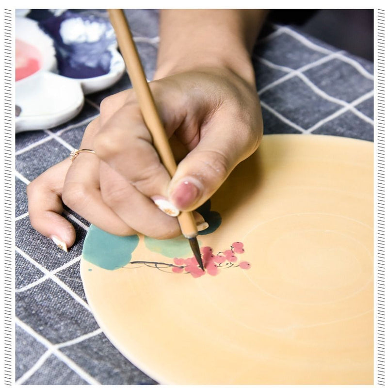 wooden handle Handcraft Dust DIY Pottery Clay Tool Sculpture Pen Ceramic Brush