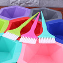 Plastic Colorful Hair Color Mixing Bowl Brush Set DIY Tool (Brushes) Newly