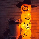 Pumpkin Balloons Halloween Party Decorations Led Light Up Latex Balloon