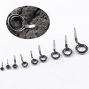 Steel Oval Tip Repair Kit Eye Ceramic Ring Single Leg Fishing Rod Guide