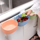 Hanging Kitchen Waste Bin Large-Capacity European-Style Garbage Can (Green)