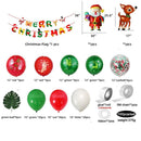 Kit Party Banner Decor Merry Christmas Latex Balloons Set Confetti Balloon