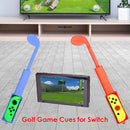 2pcs Retractable Golf Club for Nintend Switch Controller Adapter (Blue+Red)