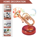 Music Box - Mini Classical Trumpet Music Box Home Decoration Crafts (B) Newly