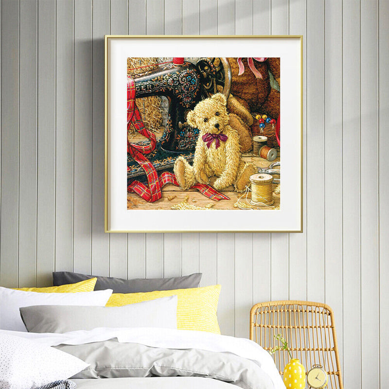 Bear Full Round Drill 5D Mosaic Diamond Painting Picture of Rhinestone Cartoon