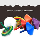 Wood Gyro Kids Toys Relief Stress Desktop Spinning Top Toys Gifts (Circle) Newly
