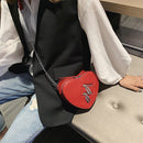 Female Messenger Chain Bag Solid PU Shoulder Handbag Portable Zipper Street Tote