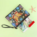 DIY Butterfly Special Shaped Diamond Painting Novelty Wristlet Bags Women Wallet