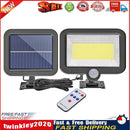 IP65 Solar Wall Light Remote Control Motion Sensor Outdoor Lamp (100LED) Newly